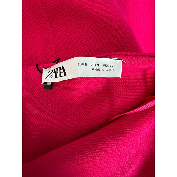 NWT - ZARA Strappless Fuschia Knit Maxi - Size Small - Picture 6 of 8